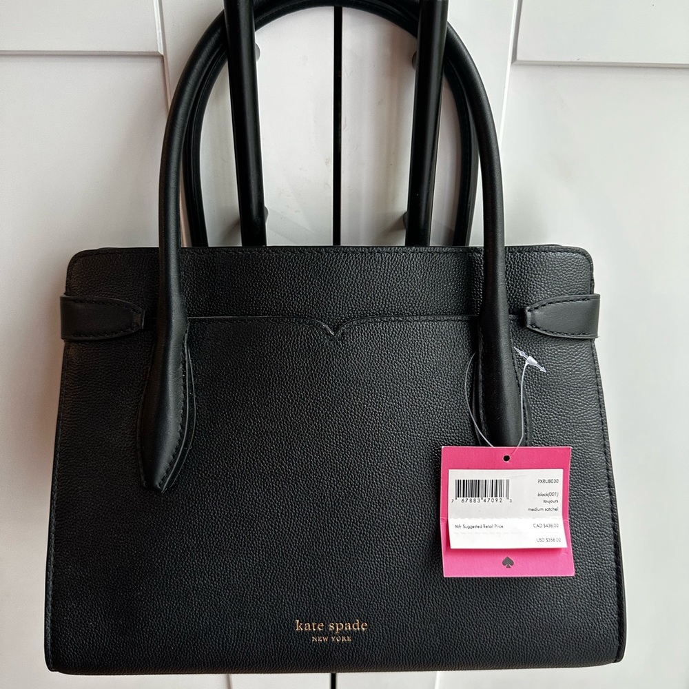Kate Spade New York Women's Toujours Medium Satchel - Black - Picture 5 of 15